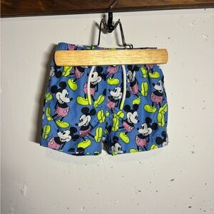 GAP Disney Blue Shorts with Mickey Designs